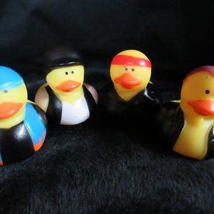4pc Biker Rubber Ducks